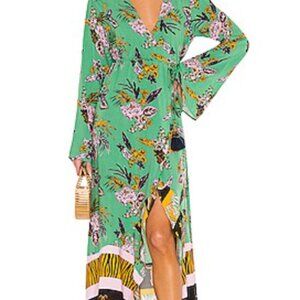 Anthropologie Maaji Herbaceous Moonbow Dress in Green